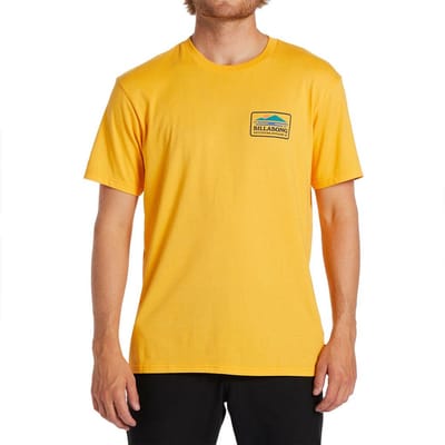 Billabong Range T-shirt Met Korte Mouwen Geel M Man