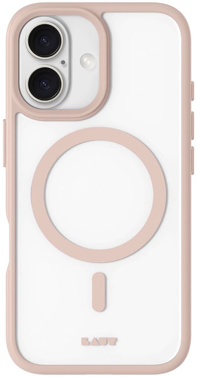 Laut Huex Protect Case Voor Magsafe Iphone 16 Beige Met Magnetische Bescherming