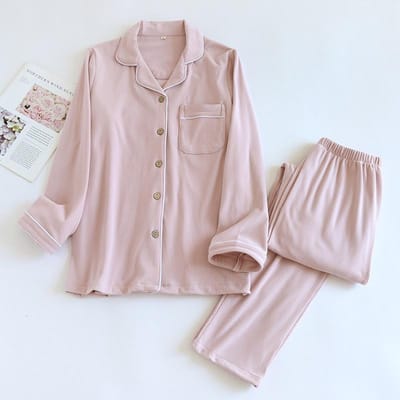Herfst/Winter Nieuwe Dames Pyjama Set Casual Los Duits Velours Lange Mouw Broek Tweedelige Set Verdikte Huis Bont Pyjama M gray