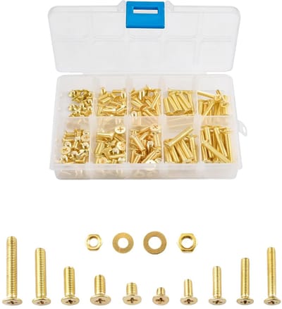 Dailygoods - M4 M5 Platkop Schroeven met Sluitring en Moerset voor Elektronische Reparaties