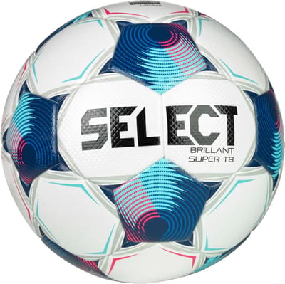 Select Brillant Super Tb V25 Wedstrijdbal - Wit / Blauw / Roze | Maat: 5