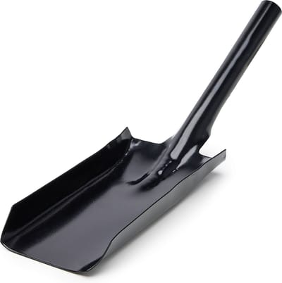 Garronda - Kolenschop - Metalen Stoffer - Verhoogde Schouders - Afmeting: 37 x 11 cm - GD-WAL-Coalshovel