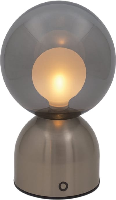 Luxus Europe - Tafellamp Touch Lina Zilver - Draadloze LED Tafellamp Binnen - USB-C Oplaadbaar - Touchbediening - Dimbaar - 3 Lichtkleuren
