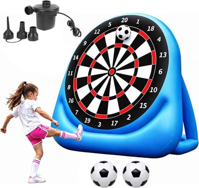 Opblaasbaar Voetbal Dartbord - Kick & Throw Spel - Buiten Spelen - Gigantische Set - 150 cm - Niet gespecificeerd