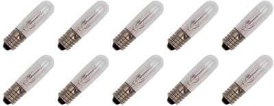 Miniatuur Signaallamp E10 230V 3W - 13 mAh - 10 stuks - T10 Gloeilamp Ø10mm - 40mm - 2500K - Dimbaar