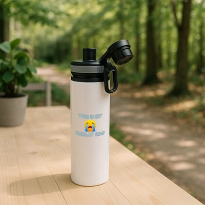 Hacebo® - This is my monday mug waterfles met draaidop grijs - Quotes - maandag - dit is mijn maandag mok - verjaardagscadeau - kado - gift - geschenk - huil emoji - water fles - 850ML