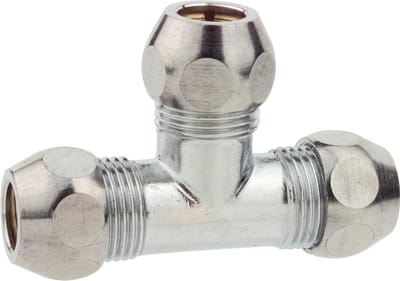 KIRCHHOFF MS Knelfitting-T-Stuk - Chroom - 3/8" x 10 mmQ