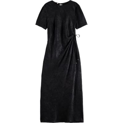 Scotch & Soda Crushed Satin Wrap Dress Black Taglia: 34 | Maxi abiti Outlet | Donna | Nero