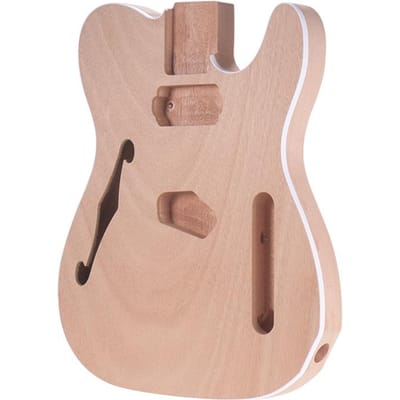 Corps en bois d'acajou inachevé, pièce de rechange pour guitare électrique TL F, DIY Mahogany