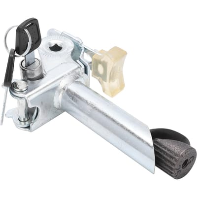 Tige de selle en métal pour vélo électrique, pliable avec clé antivol, verrouillage interne, accessoire de vélo white