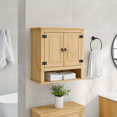 vidaXL - Badkamerwandkast - Corona - 70x33x71,5 - cm - massief - grenenhout