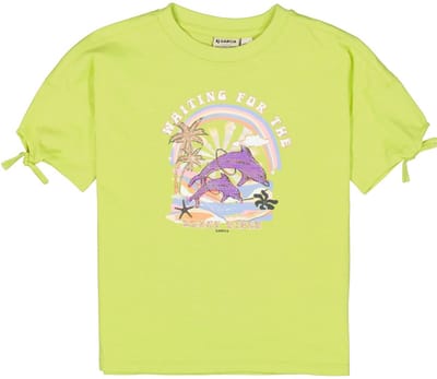 GARCIA Meisjes Chest print T-shirt Groen Korte mouw - Maat 92/98