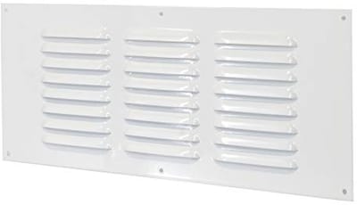 Metalen ventilatierooster 30 x 10 cm met insectennet - Ventilatieoplossing voor woningen
