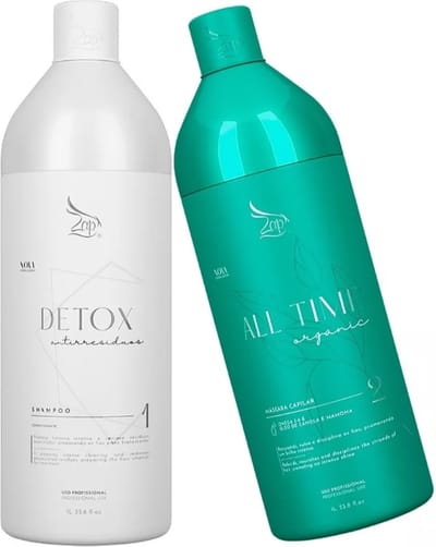 Zap All Time Organisch Braziliaans Keratine behandeling 100% vrij van formaldehyde2x1L/2×33.8fl.oz