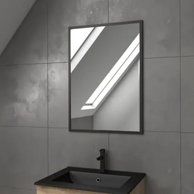 Aurlane Klassieke Badkamerspiegel Timber - Rechthoekig - 60x80 Cm