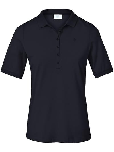 Poloshirt model Zoey logoborduursel Van Bogner blauw