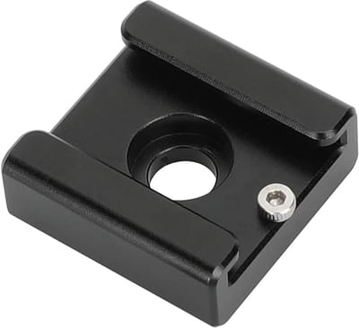 Koude Schoenhouder - Adapter - Camera Accessoires - Aluminium Constructie - 25mm - Zwart
