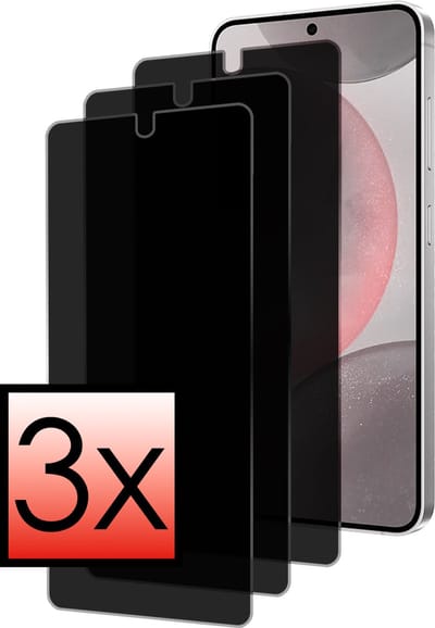 Screenprotector - 3 Stuks - Geschikt voor Samsung Galaxy S24 - Privacy Filter - Beschermglas - Gehard Glas - Tempered Glass - Screen Protector - Anti Spy - Full Display Cover