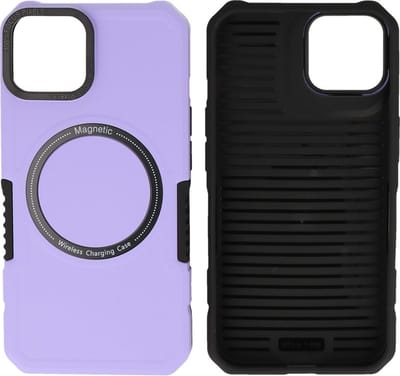 Hoesje Geschikt voor de iPhone 11 - Schokbestendige Telefoonhoesje Geschikt voor MagSafe - Purple