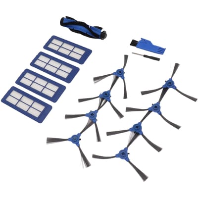 Kit de remplacement de filtre de brosse latérale principale pour robot de balayage RoboVac 11S Max 15C Max 30C Max G30 Edge G10 Hybrid white