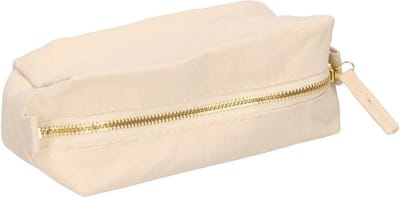 Westford Mill Toilettas - naturel - 17 cm - make-up tas voor op reis - etui
