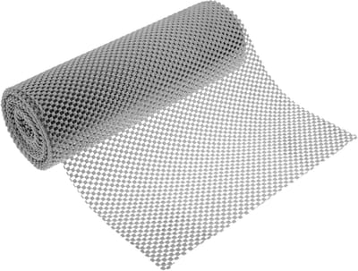 Antislipmat voor Kasten en Lades - 30 x 150 cm - Ladebekleding - Keukenlade Beschermer - Multifunctionele Ladematten Gaas - Hittebestendige mat - Voor Dienblad, Vloer, keukenkastjes, opbergruimte, bureaus - Voor Keukenlade en onder Tapijt - Grijs
