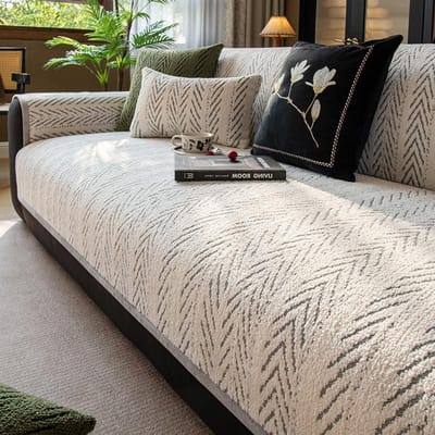 Moderne Eenvoudige Scandinavische Stijl Pluche Bankkussen Nieuw Winter Warm En Comfortabel Kussen Antislip Leren Bankovertrek Doek 70x70cm 1pcs
