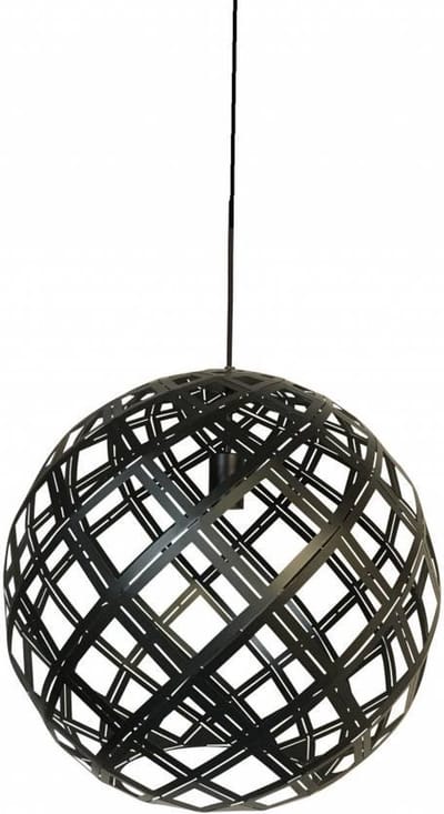 Freelight Emma hanglamp - bollamp - kap Ø40 cm - E27 - in hoogte verstelbaar tijdens installatie - zwart