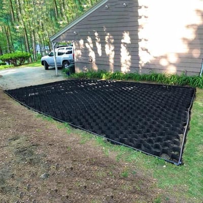 Grind Rooster - Grond Stabilisator - Oprit Versterken - Zwaar Belastbaar - 2 x 7 m - Zwart