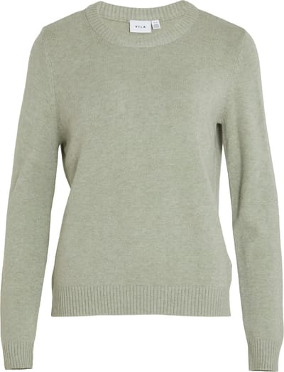 Vila Trui Viril O-neck L/s Knit Top - Noos 14054177 Oil Green Dames Maat - L