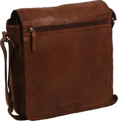 The Chesterfield Brand Schoudertas Schoudertas Black Label Yossef Crossover Bag Cognac Bruine