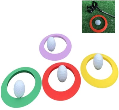 4 stuks - Golf Putting Hole Cup - Putting Ring - Golf Green Target - Draagbare, duurzame, verwijderbare Target Hole Cup - Allround oefentrainer voor de nauwkeurigheid van het putten - Geschikt voor binnen- en buitentrainingshulpmiddelen