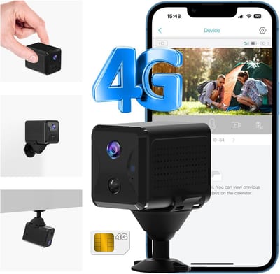 Draadloze 4G LTE Beveiligingscamera met SIM Kaart Slot voor Buiten