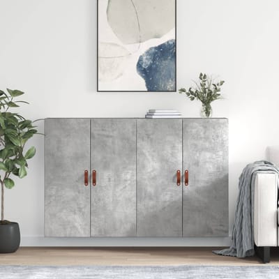 vidaXL - Hangkasten - 2 - st - 69,5x34x90 - cm - betongrijs