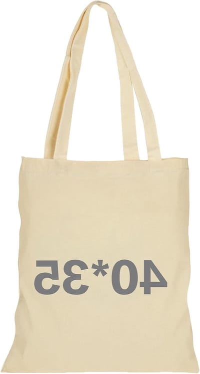 40x35cm katoenen doekzak stoffen tas voor albums en boodschappen - geschenken draagtas met schildermogelijkheid