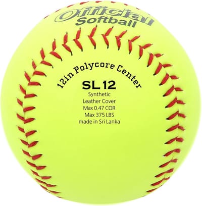 Set van 6 PVC Softballs - Standaard Formaat