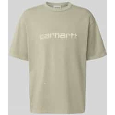 Regular fit t-shirt van puur katoen model 'Painter'