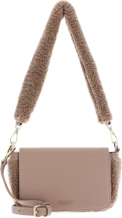 SEIDENFELT MANUFAKTUR Schoudertas Lemvig Shoulderbag Iced Coffee / Gold Taupe