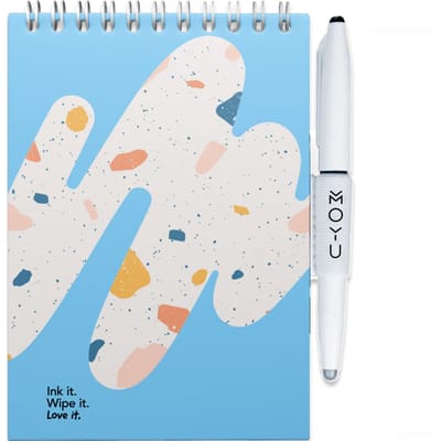 MOYU Uitwisbaar Schrijfblok A6 - Rocky Ice - Hardcover - Multifunctionele pagina’s - Inclusief uitwisbare pen, penhouder en wisdoekje