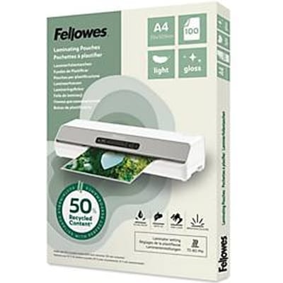 Lamineerhoes Fellowes A4 light 50% gerecycled glans 100stuks