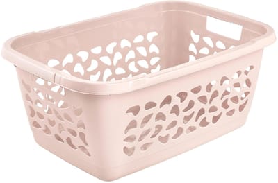 Unyqoos ® Stijlvolle en Praktische Wasmand met Luchtdoorlatend Ontwerp en Grote Capaciteit, 52 Liter, Nordic Pink