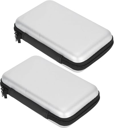 Dailygoods- Opbergtas Draagbaar - 2 Stuks - EVA Harde Tas - Geschikt voor 3DS XL/LL/Switch - 8 Gamekaartsleuven - Schokbestendig - Gameconsole Tas
