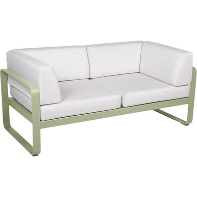 Fermob BELLEVIE club sofa 2 zits - 65 lindegroen mat - 81 witgrijs