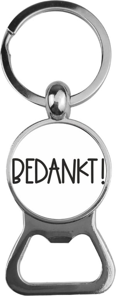 Bieropener Glas - Bedankt