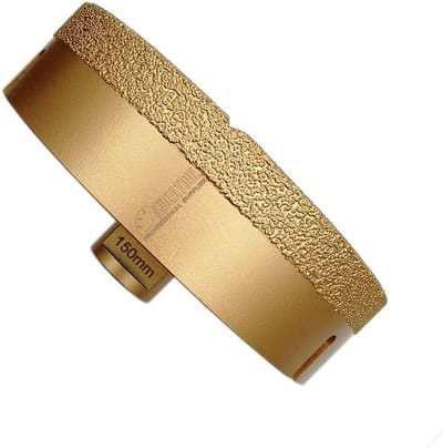 Diamantboorkroon - Gatenzaag Boor - Tegels Boren - Vacuüm Gelast - 150 mm - Goud