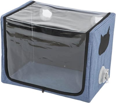 Opvouwbare Vernevelaar voor Huisdieren - Draagbare Katten-Honden Incubator voor Zuurstoftherapie - Handenvrij Nest voor Kitten en Welpen