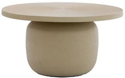 Robuuste bruine metalen salontafel Light & Living Tigran