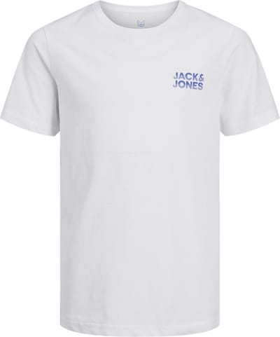 Jack & Jones t-shirt jongens - wit - JJstyd - maat 128