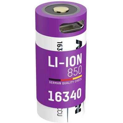 Ansmann 1300-0015 huishoudelijke batterij Oplaadbare batterij 16340 Lithium-Ion (Li-Ion)