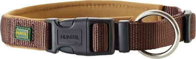 Hunter Klikhalsband Neopreen Vario Plus Bruin&Caramel - Hondenhalsband - S 30-35x2.0 Cm